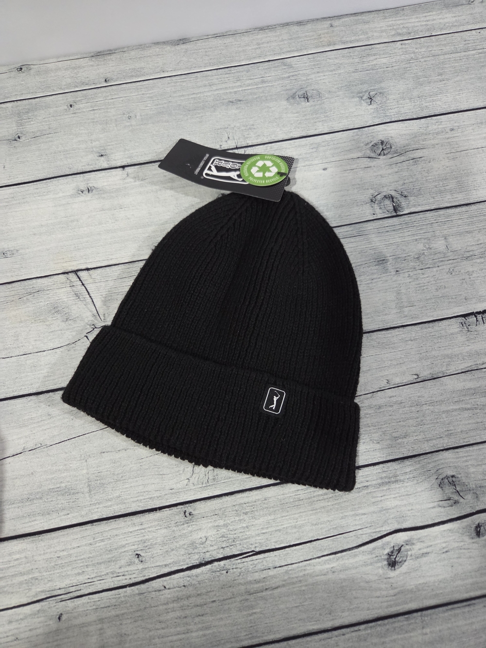PGA Tour Black Knit Beanie